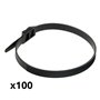 Lot de 100 colliers de câblage 9x 350mm - Noir - Zenitech