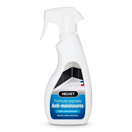 Nettoyant Anti Moisissures Salle de Bains Helvet – Formule Express avec une Forte Concentration – Blanchit Nettoie et Désinfecte