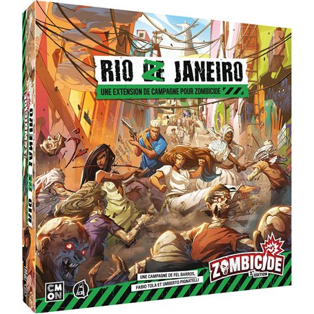 Asmodee - Cmon - ZOMBICIDE Extension : Rio Z Janeiro - Jeux de Société - Jeux de Plateau - Jeux de Figurines - pour Adultes et E