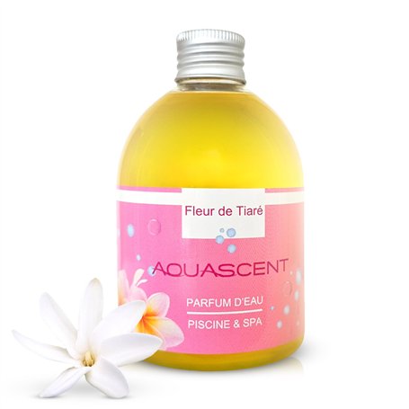 Aquascent - Parfum d'Eau Piscine et Spa FLEUR DE TIARE - Concentré 250ml : élimine les odeurs