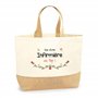 Sac Infirmière au top | Cabas de Plage Courses Coton et Toile de Jute Idée Cadeau Femme