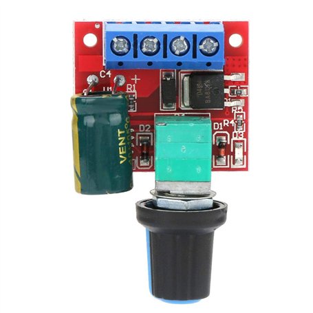 Akozon 5V-28V 5A 90W Contrôleur de commutateur de commande de vitesse de moteur à courant continu (PWM) Gradateur de régulateur