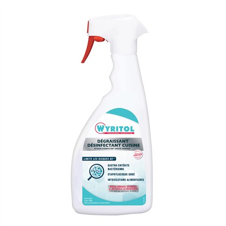 WYRITOL - Dégraissant Désinfectant Cuisine - Nettoie