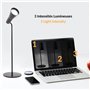 Lampe LED 3en1 : Lampe de Bureau LED + Applique Murale + Lampe Torche - Fixation Magnétique - Tête Orientable 360° - Batterie Re