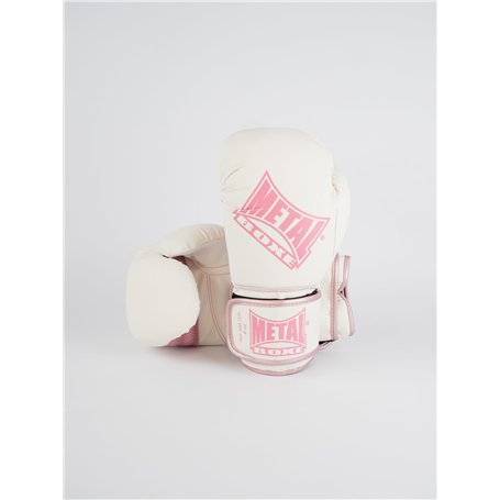 METAL BOXE Gants de Boxe Entrainement Blanc 08 oz