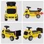 HOMCOM Porteur Enfant Camion 18-36 Mois Benne basculante Pelle Effets sonores Lumineux Noir Jaune