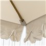 Outsunny Parasol de jardin Parasol droit Parasol inclinable rond Ø 264 cm avec volants tissu polyester haute densité anti-UV mât