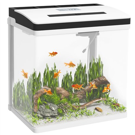 PawHut Aquarium en Verre avec Filtre