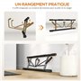 SPORTNOW Barre de traction, barre traction porte, avec bandes de résistance, poignées rembourrées, pour les exercices de gym à d
