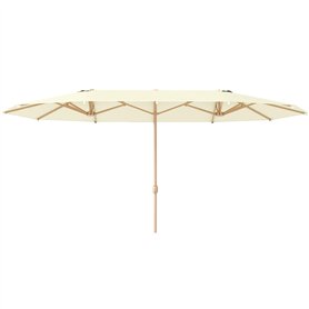 Outsunny Parasol de jardin double 455 x 265 cm