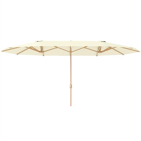 Outsunny Parasol de jardin double 455 x 265 cm