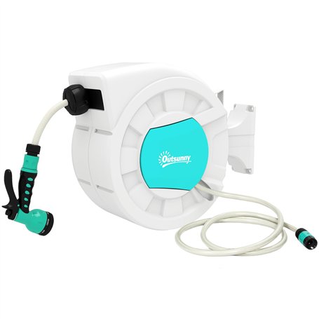 Outsunny Enrouleur tuyau arrosage