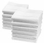 Merrysquare - Mouchoirs Blancs Economiques - Grande Taille 40cm - 12 Pièces - 100% Coton - Modèle Valentin
