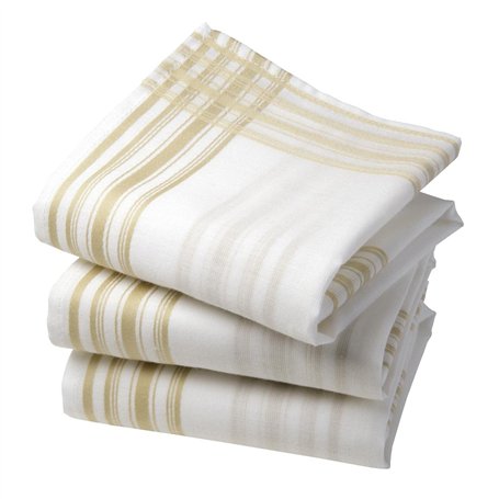 Vivienne et Merlin - Mouchoirs Français - Tissés et cousus en France - 100% Coton - Taille Universelle 35cm x 35cm - 3 Unités