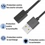 PHONILLICO Chargeur Compatible avec Xiaomi Smart Band 7 Pro/Smart Band Pro - Redmi Watch 3/2 Lite/2 - Cable USB 1 mètre Charge M