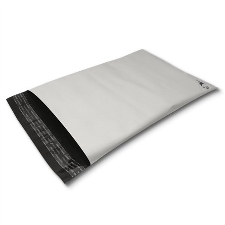 lot de 10 Enveloppes Plastique d'expédition 230 x 320 + 45 mm enveloppe Haute Résistance 60 microns blanches opaques indéchirabl