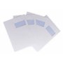 100 ex Grande enveloppe avec fenetre pochette courrier A4 C4 papier kraft blanc 90 g format 229 x 324 mm une enveloppe blanche a
