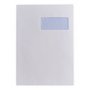 100 ex Grande enveloppe avec fenetre pochette courrier A4 C4 papier kraft blanc 90 g format 229 x 324 mm une enveloppe blanche a