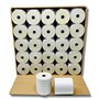 5 Rouleaux papier AUTOCOPIANT 2 PLIS blanc + jaune 76 x 70 x 12 pour caisse enregistreuse bobine papier carboné 2 feuillets feui