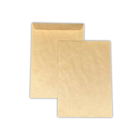 Lot de 100 Grande Enveloppe Pochette Courrier A4 - C4 papier kraft MARRON 90g format 229 x 324 mm Pochette kraft brune auto-adhé
