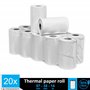 20 petits Rouleaux d'Addition pour Calculatrice avec Imprimante Calculatrices de Bureau impression Impact non thermique papier o