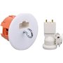 Boîte applique placo Ø67x40mm + douille + fiche DCL - Capri