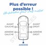 Bras essuie glace arrière compatible pour Sandero 1 (2008-2012) avec balai d’essuie-glace (pare-brise arrière)
