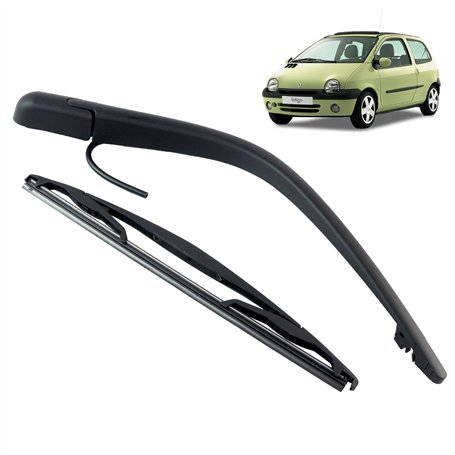 Bras essuie glace arrière compatible pour Twingo 1 (1992-2007) avec balai d’essuie-glace (pare-brise arrière)