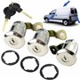 3 serrures de porte compatibles pour Berlingo 1 et Partner 1 (1996-2008) Barillet de porte avec double de clés | 4162Q4 | 9170CX