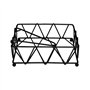 HOME DECO FACTORY - KA2476 - Porte Serviettes de Table Filaire avec Rabat Noir; Distributeur de Papier pour Table à Manger