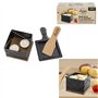 COOK CONCEPT KC2487 Raclette Individuelle A la Bougie, Metal-Fer Bois-Acacia, Bambou-Noir-Acier