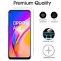 NOVAGO compatible avec Oppo A94 5G - Pack de 2 films en verre trempé ultra résistant anti choc et anti explosion d'écran (Transp
