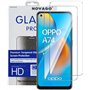 NOVAGO compatible avec Oppo A74(4G)- Pack de 2 films en verre trempé ultra résistant anti choc et anti explosion d'écran (Transp