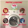 Destop Nettoyant Lave Linge Désinfectant Anti Odeur, Anti Calcaire et Anti Moisissures - x4 doses