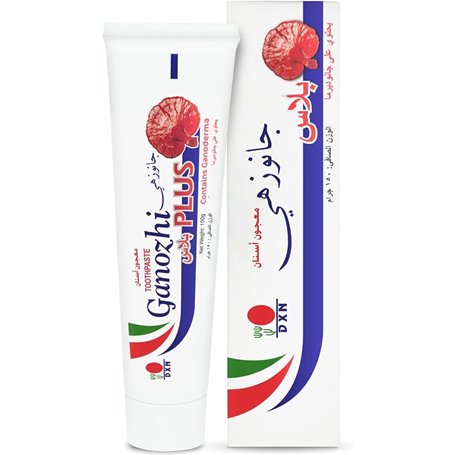 Alibooster Dentifrice DXN Ganozhi Plus Toothpaste | 150G Naturel Enrichi en Reishi Ganoderma | Bonne haleine fraiche | Dents bla