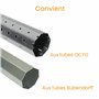 Lot de 4 Attaches rigide de fixation Octoclick H890C - 2 maillons - lame 8 et 14 mm pour store et volet roulant - Ressort de sus