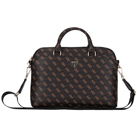 CG MOBILE Sac pour ordinateur portable Guess New 4G avec fermeture éclair et logo triangle 15" (noir)