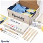 Figured'Art Kit de Poterie Adulte avec Argile Premium Autodurcissante 2kg Sans Cuisson pour Débutants, Séchage à l'Air Libre. 10