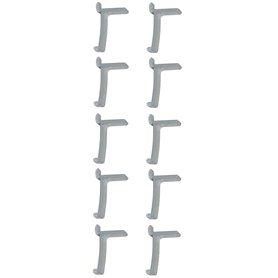 cyclingcolors 10x taquet aluminium double ancrage renforcé étagère pour crémaillère support fixation attache armoire