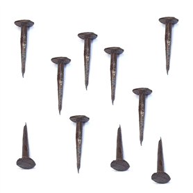 cyclingcolors 10x clou décoratif vintage diamètre 6mm x longueur 16mm acier fer aspect bronze ancien rustique meuble pointe