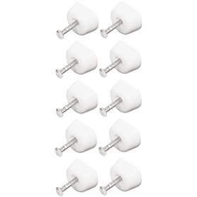 cyclingcolors 10x taquet à clou plastique blanc support étagère meuble tablette tiroir renfort pointe à clouer