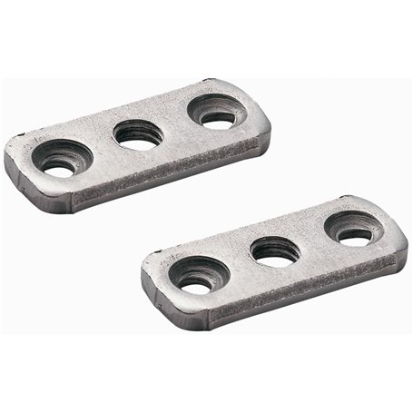 cyclingcolors 2x écrou rectangulaire lit platine 3 trous M8 x 150 acier meuble assemblage vis bois ancien