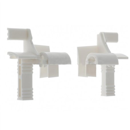 cyclingcolors 2x Tulipe volet roulant monobloc quart de rond pour lames de 7 à 9mm PVC blanc Entonnoir Rail de guidage Universel