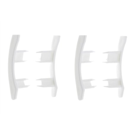 cyclingcolors 4x Embout guidage de lame de volet roulant en PVC blanc Coulisse Maintien Treuil Fenêtre Store Ouverture Fermeture