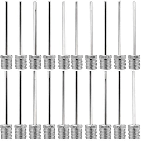 cyclingcolors 20x Aiguille de gonflage pour Pompe vélo Ballon compresseur Matelas Embout connecteur métal à Visser