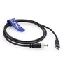 Eonvic Câble d'alimentation pour appareils photo Atomos Ninja V Zwo ASI PD USB 3.1 Type C vers prise d'alimentation CC verrouill