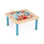 Janod - Table d'Activités Évolutive en Bois - 5 Activités Premier Âge - Plateau à Dessin Magnétique - Avec Sac de Rangement Accr