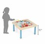 Janod - Table d'Activités Évolutive en Bois - 5 Activités Premier Âge - Plateau à Dessin Magnétique - Avec Sac de Rangement Accr