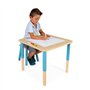 Janod - Table d'Activités Évolutive en Bois - 5 Activités Premier Âge - Plateau à Dessin Magnétique - Avec Sac de Rangement Accr