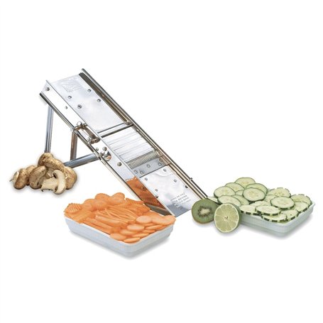 Louis Tellier - Mandoline Professionnelle Inox – Trancheuse Multifonction Fruits et Légumes – Frites